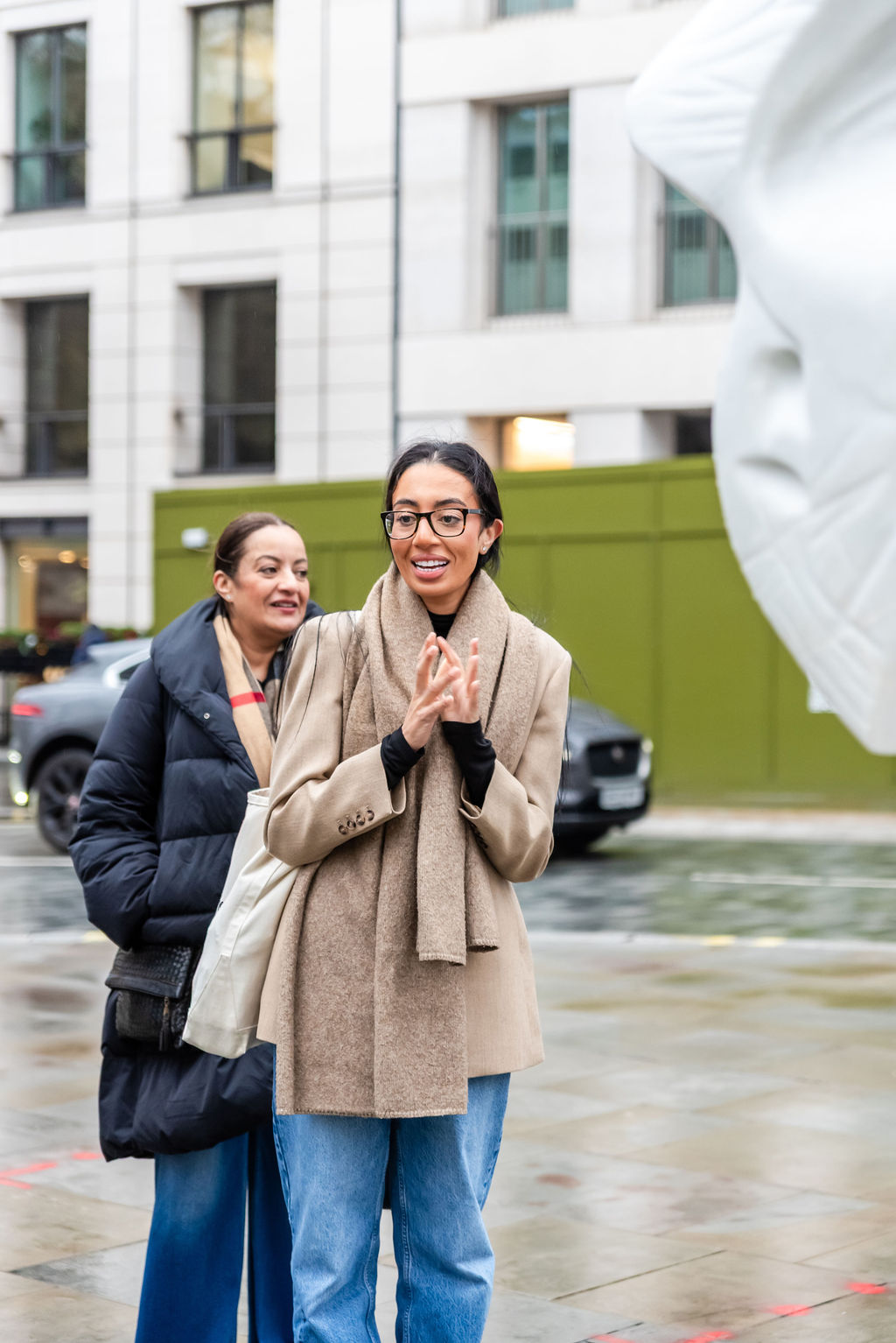 Councillor Iman Less speaks to students at the event. Photo: Pauliina Roots