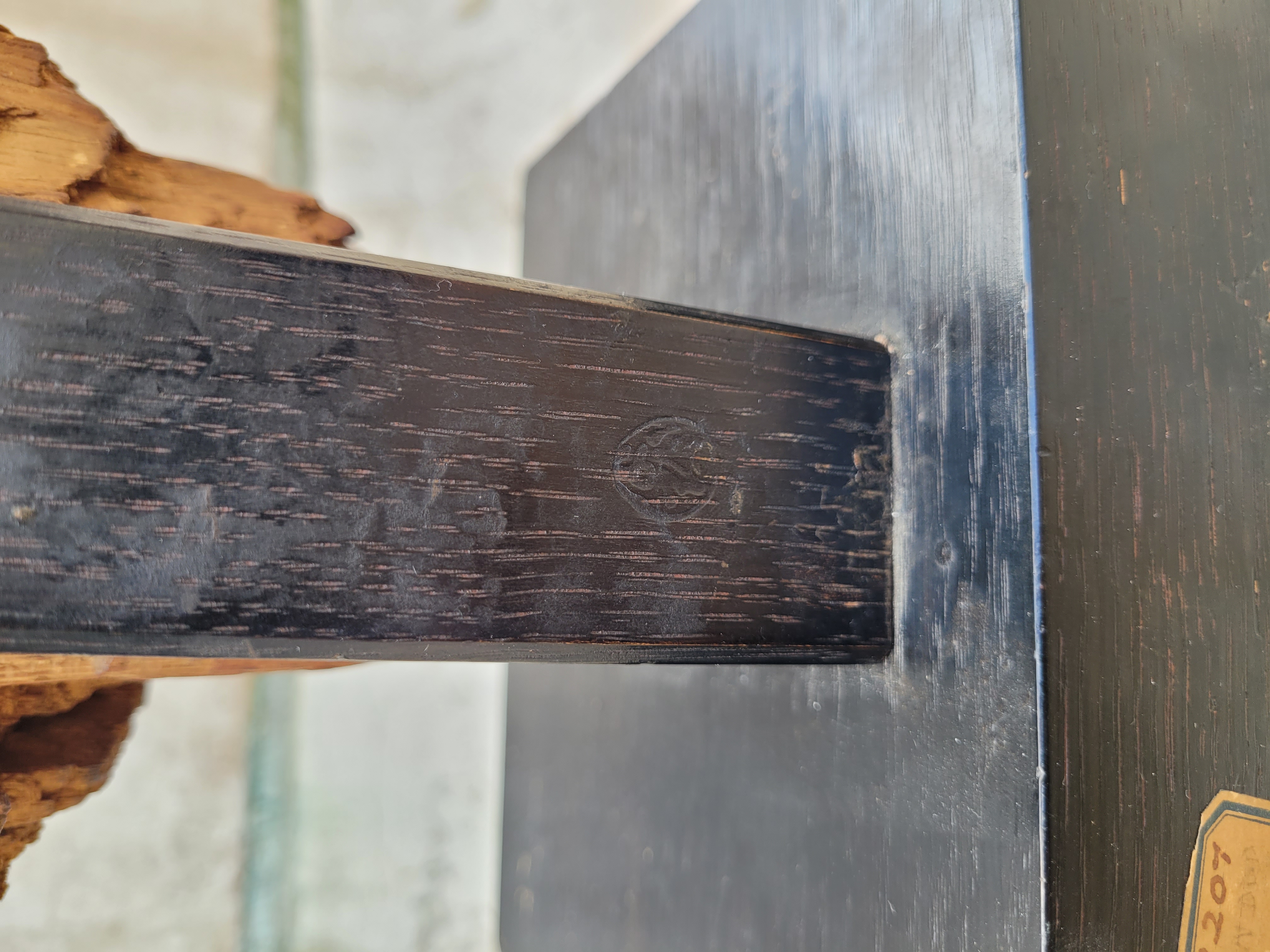 Inagaki seal on the reverse of the mount.
