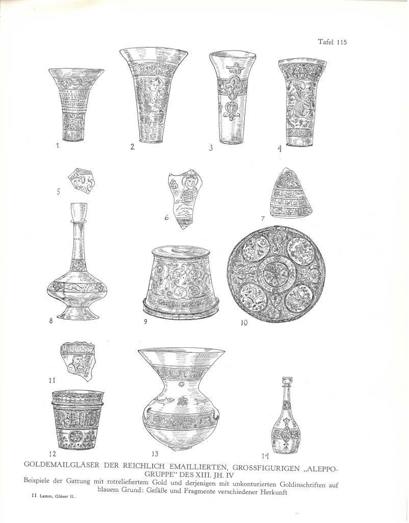 Carl Johan Lamm, Mittelalterliche Gläser und Steinschnittarbeiten aus dem Nahen Osten, (Berlin, 1929-30), vol. II, pl. 115, fig. 2.