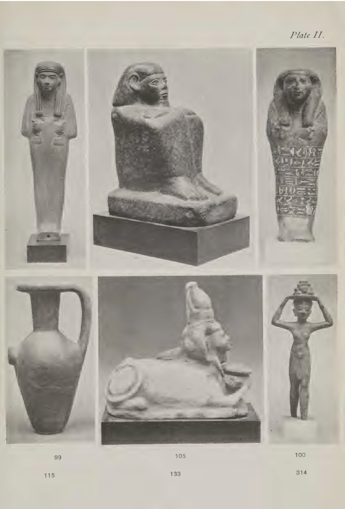 Catalogue of The Collection of Egyptian Antiquities formed by the late Colonel Evans of Merle, Slinfold, Sussex, Sotheby, Wilkinson & Hodge, 30 June 1924, London, Lot 100
