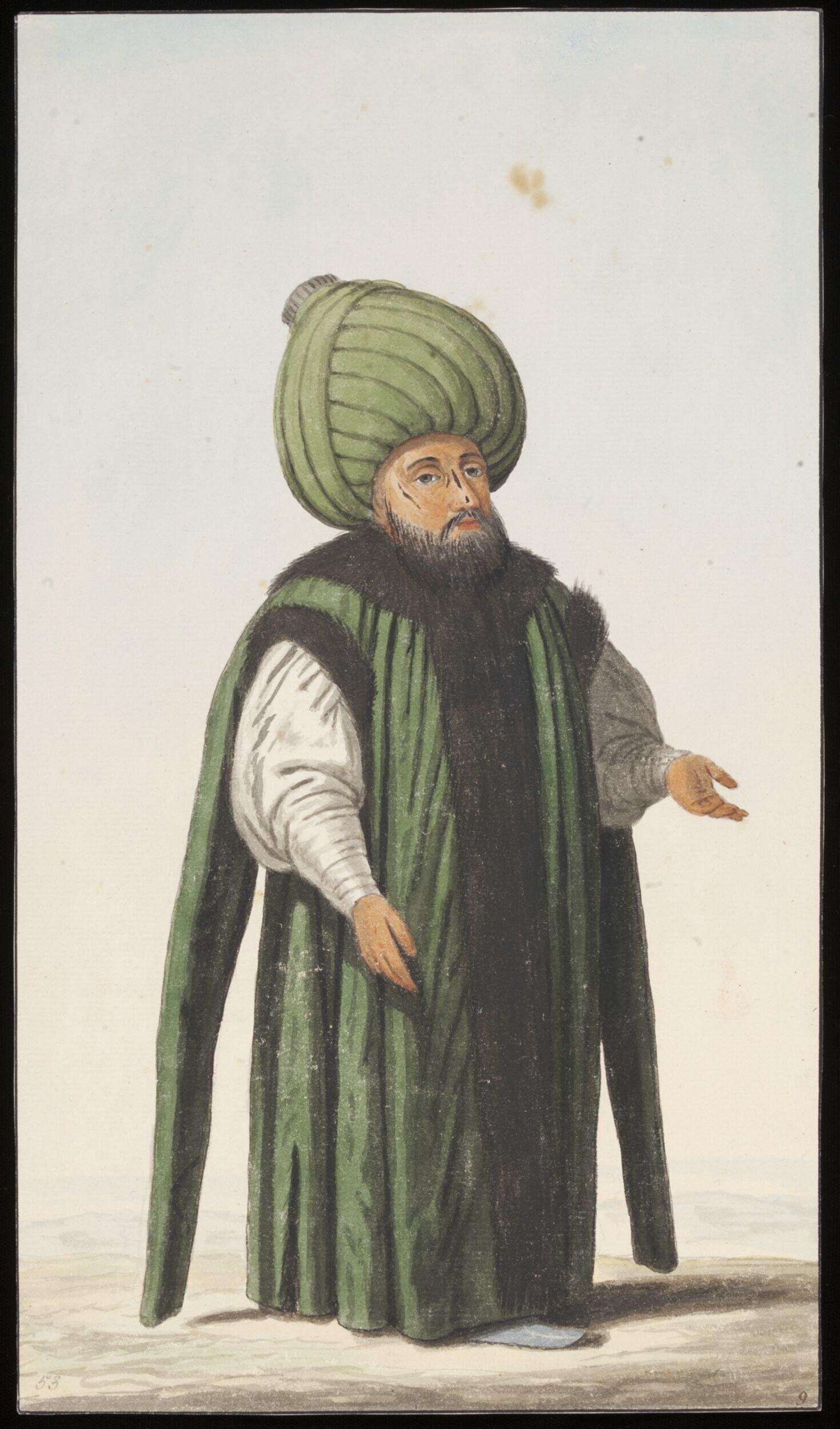 A senior Ottoman official, about 1809 (Painted), © Victoria and Albert Museum, London