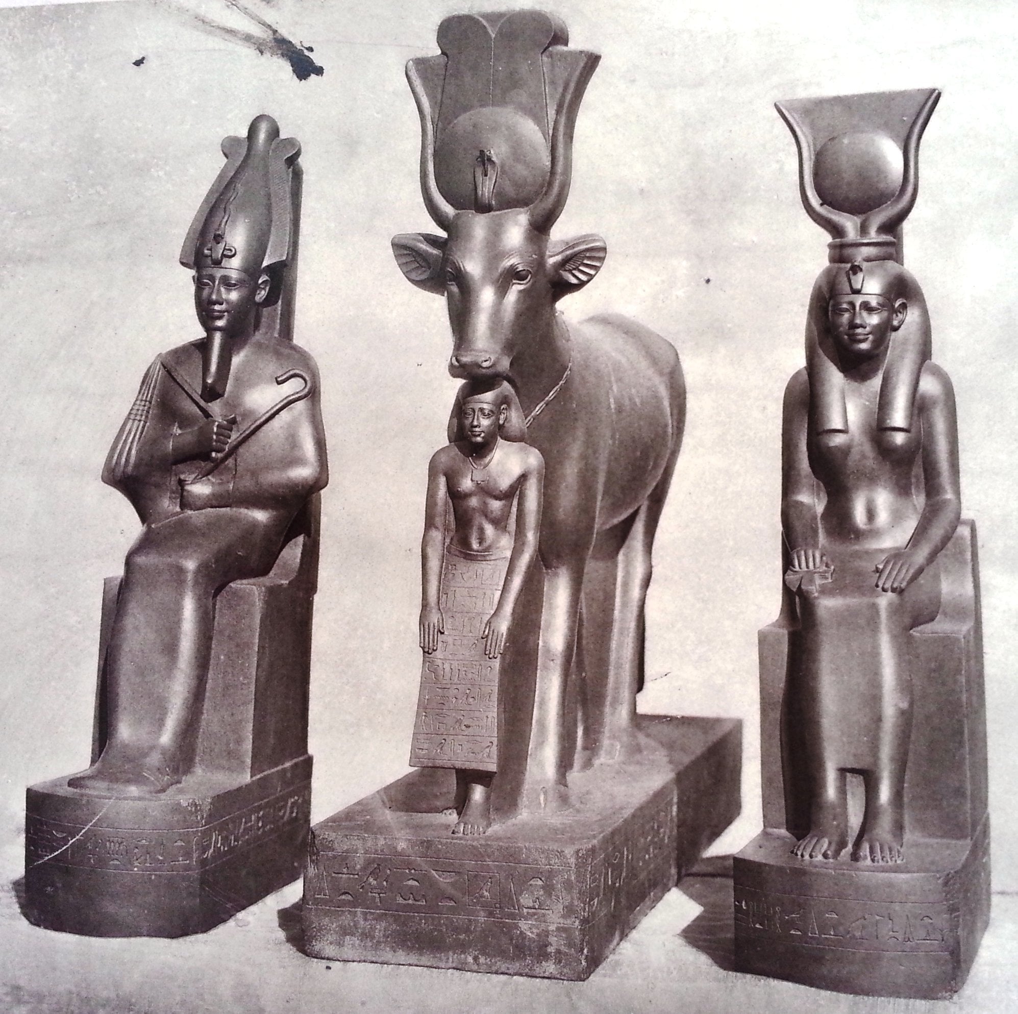 Artifacts from Tomb of Psamtik in Boulaq Museum, 1870s. Photograph: MM. Delié and Béchard, 1872