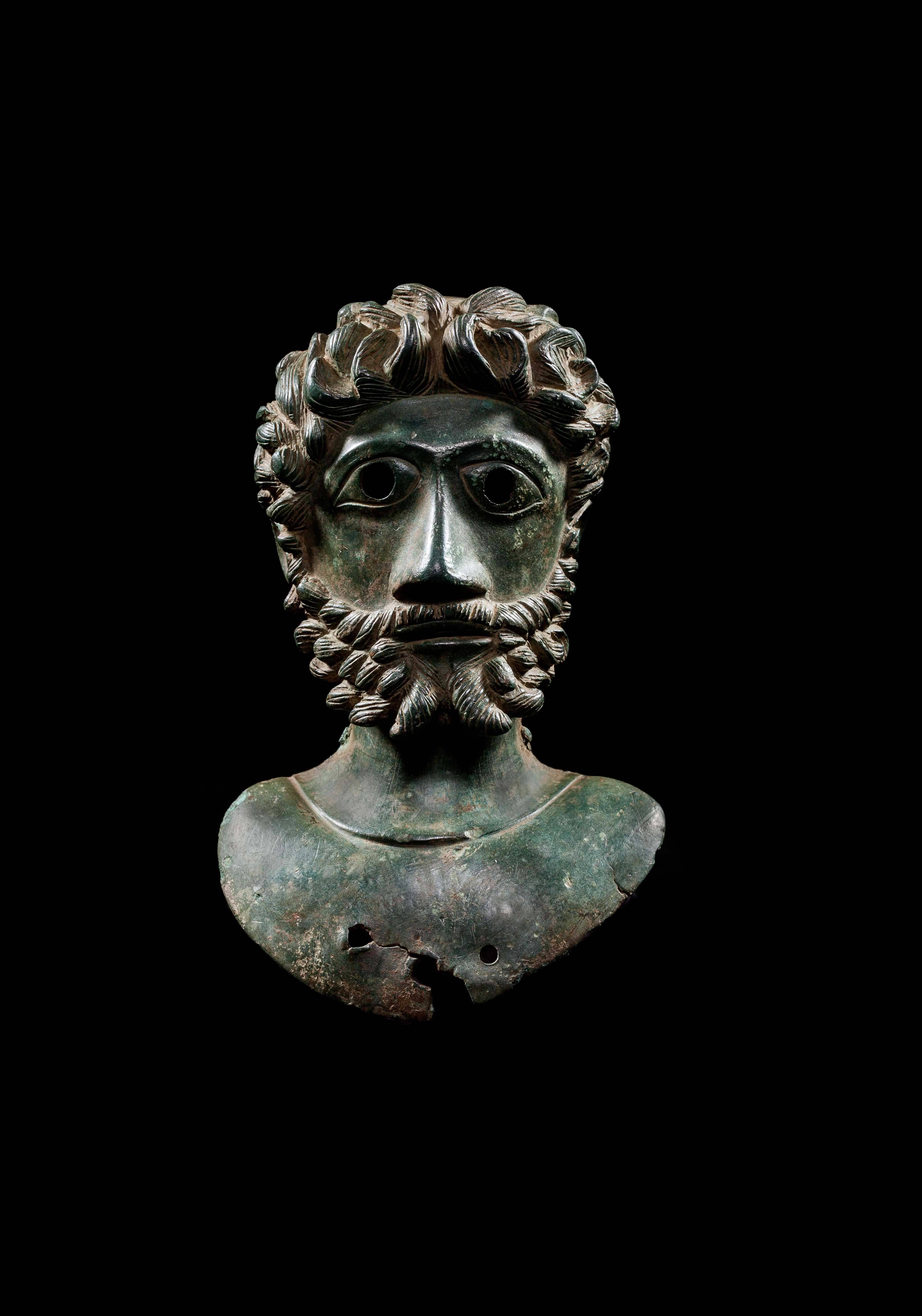 Bronze Bust, c. 43-410 AD, Romano-British. Image: Courtesy David Aaron