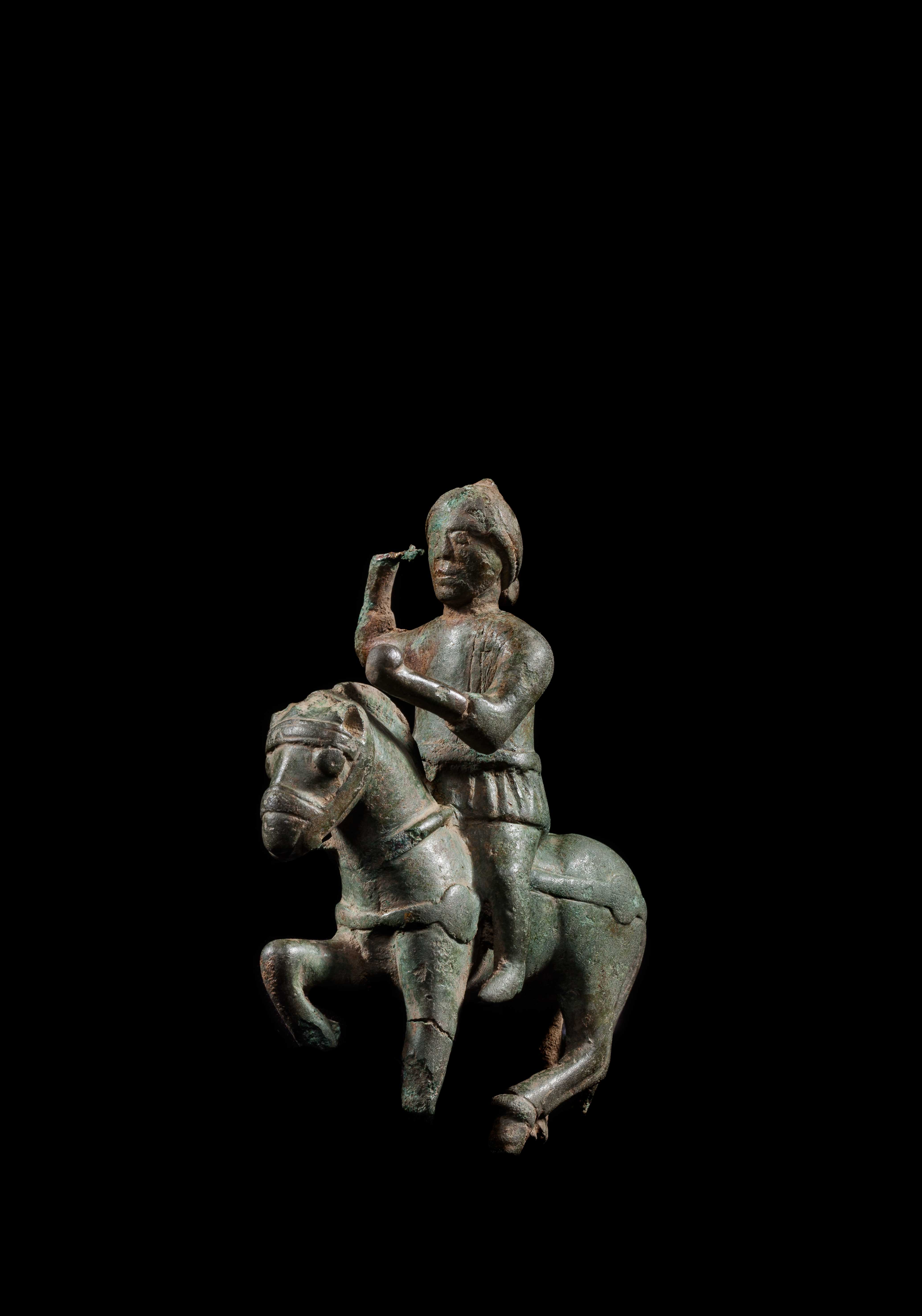Horse and rider, c. 43-410 AD, Romano-British. Image: Courtesy David Aaron 