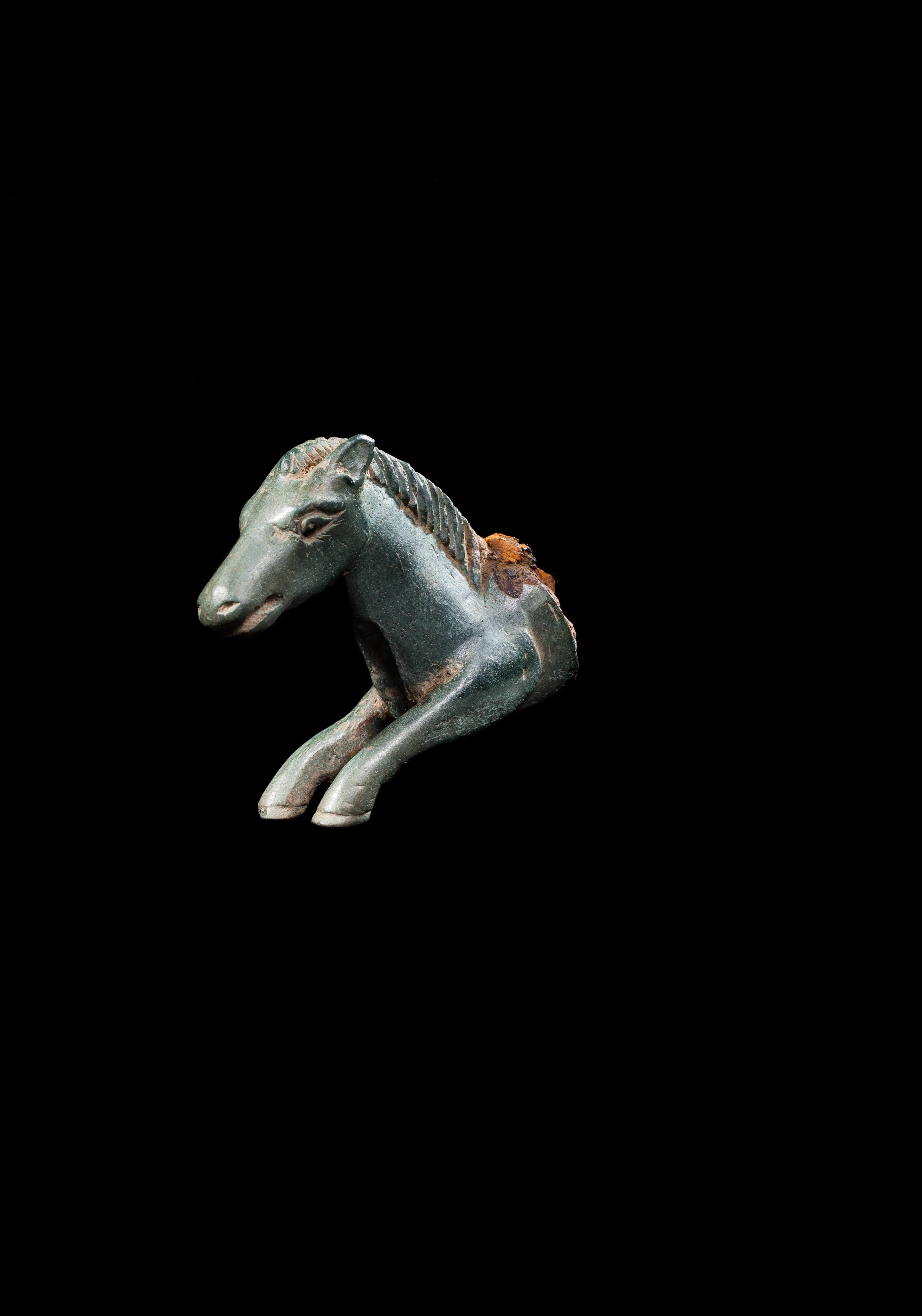 Horse head handle, c. 43-410 AD, Romano-British. Image: Courtesy David Aaron 