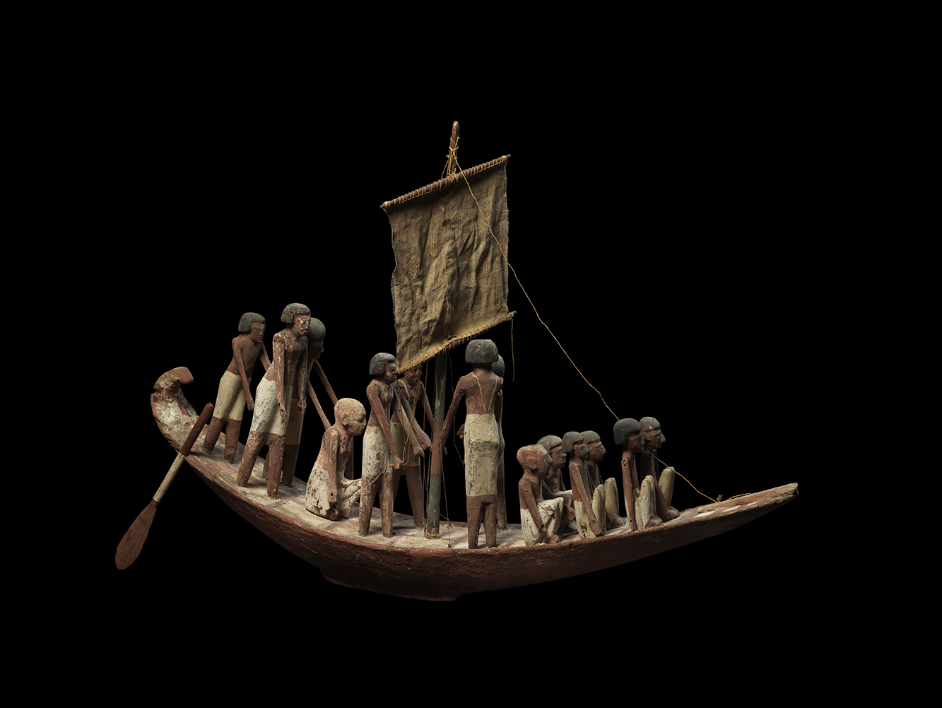 Funerary Model of a Boat, Middle Kingdom, Dynasty XI-XII, 2087-1759 B.C., Egypt . Image: David Brunetti