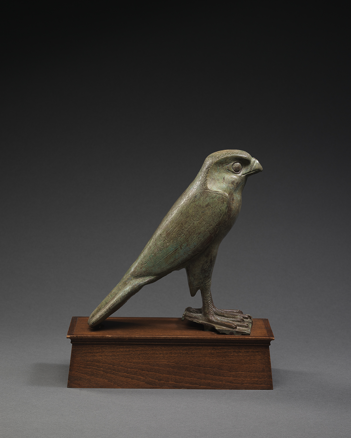 The Hultmark Horus, 663-525 B.C., Saitic Period, Egypt, Bronze, H: 22.7 cm. David Aaron Ltd