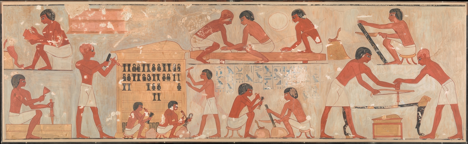 Carpenters at Work, Tomb of Rekhmire New Kingdom, ca. 1504–1425 B.C. Image: Courtesy Metropolitan Museum of Art