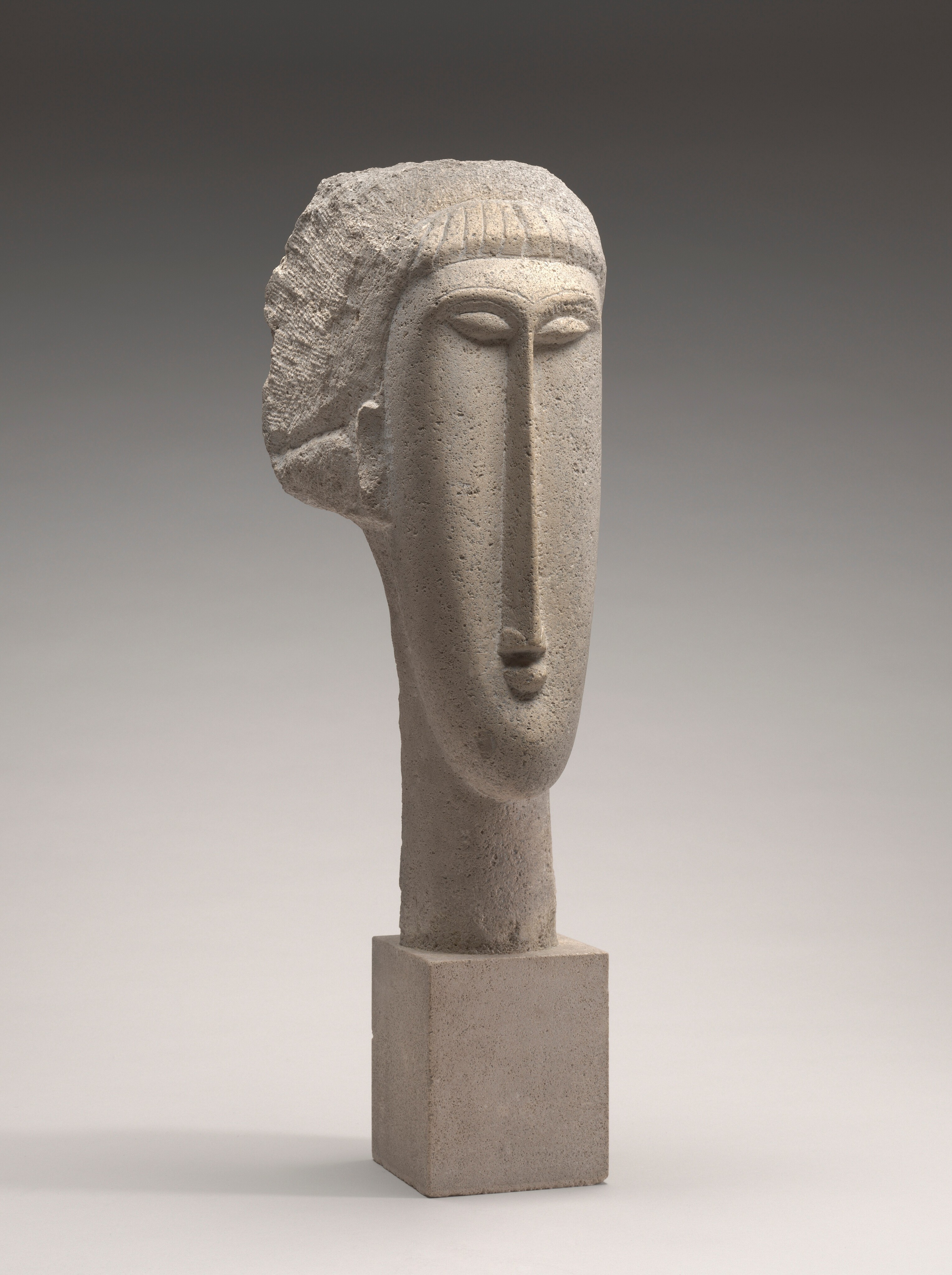  the Metropolitan Museum of Art.  Amedeo Modigliani, Head of a Woman, 1910/11. Courtesy of the National Gallery of Art