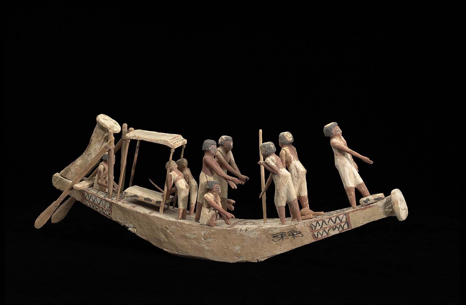 Model of a funerary boat, Middle Kingdom, late Dynasty 11 – early Dynasty2010–1961 B.C. Image: Courtesy Museum of Fine Arts, Boston