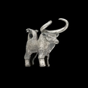 Silver Zebu Bull