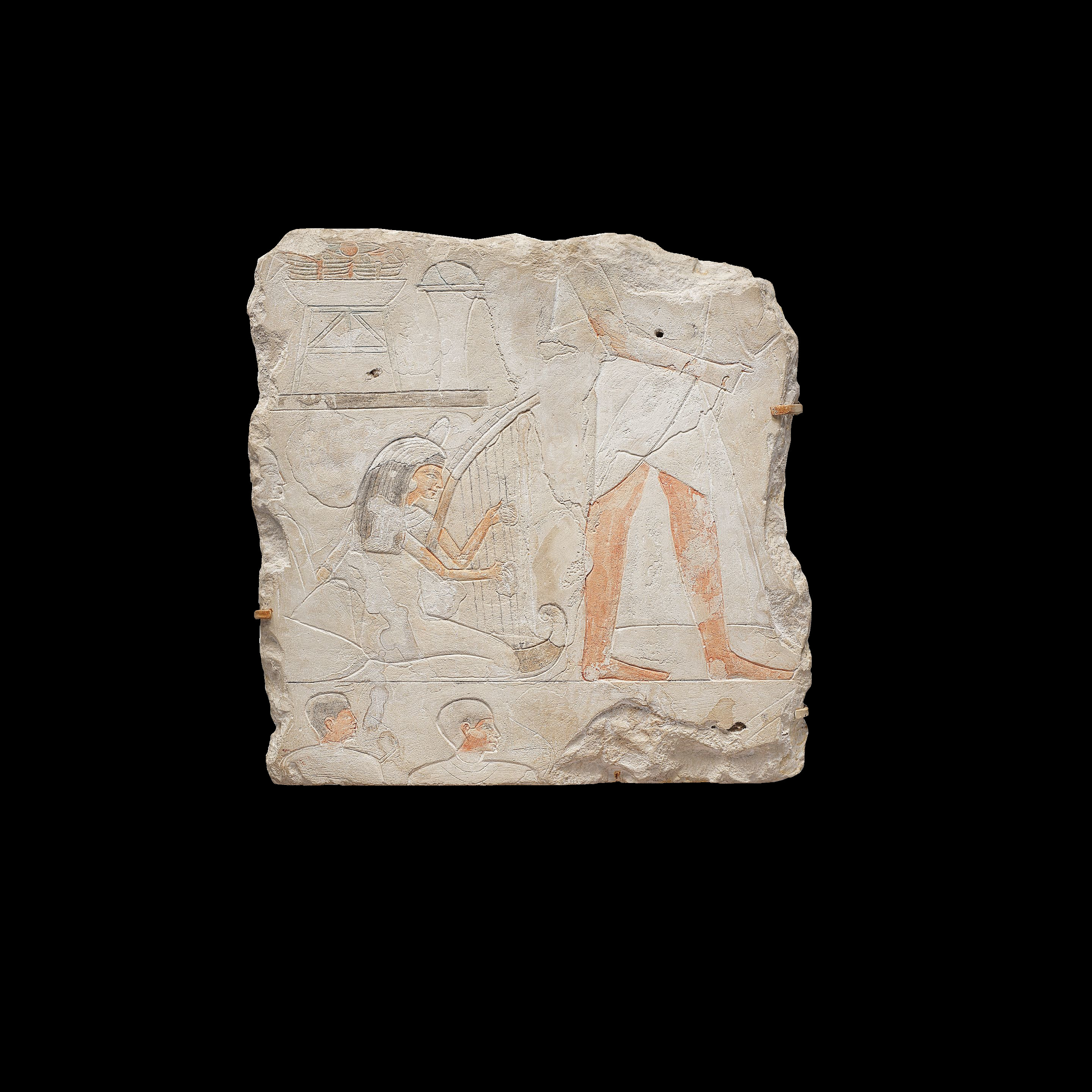 Relief with a Harpist 